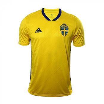 Sweden 2018 adidas Home Shirt - SoccerBible